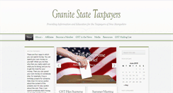 Desktop Screenshot of granitestatetaxpayers.org