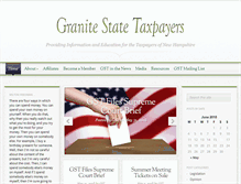 Tablet Screenshot of granitestatetaxpayers.org